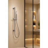 Barra ducha con toma de agua ADUR níquel cepillado - BDD003/NQ 3