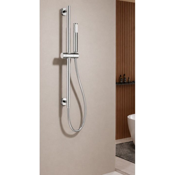 Barra ducha con toma de agua ADUR cromo - BDD003 3