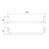 Toallero mueble PURE oro rosa cepillado - CAP005-10/ORC 2