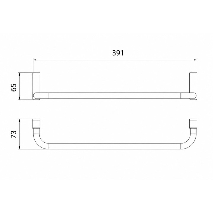Toallero mueble PURE oro rosa cepillado - CAP005-10/ORC 2