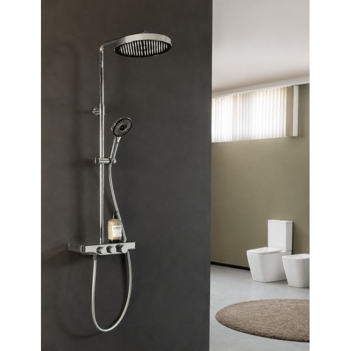 Conjunto termostático ducha 2-vías RS SMART cromo - 85TC201RP280 4