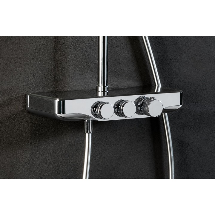 Conjunto termostático ducha 2-vías RS SMART cromo - 85TC201RP280 3