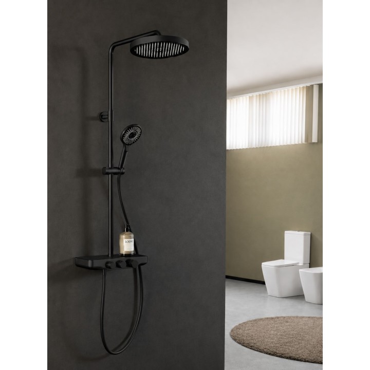 Conjunto termostático ducha 2-vías RS SMART negro mate - 85TC201RP280NM 4