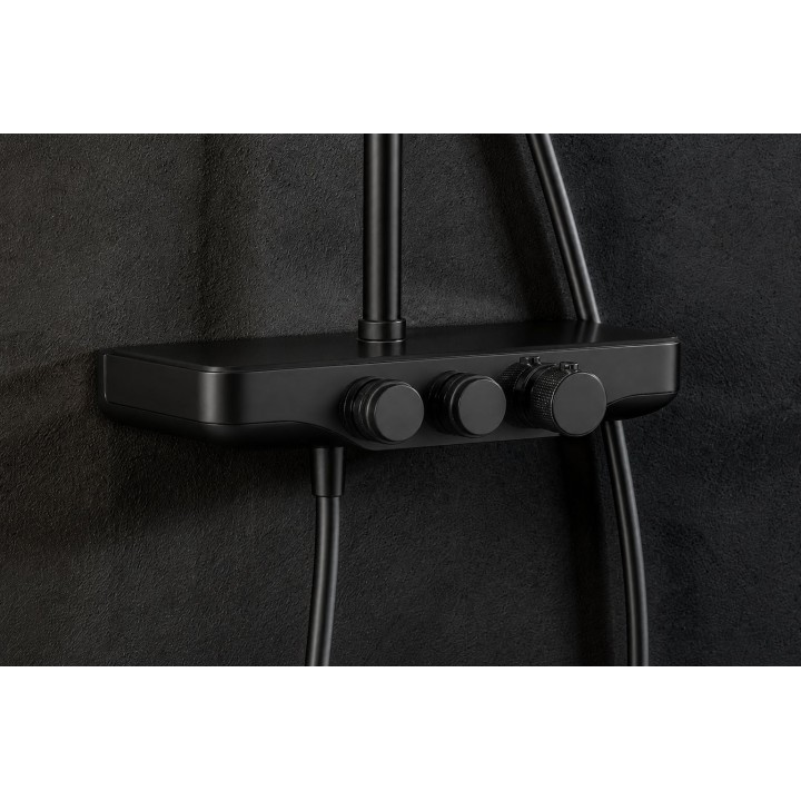 Conjunto termostático ducha 2-vías RS SMART negro mate - 85TC201RP280NM 3