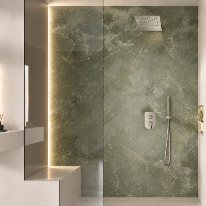 Rociador ducha RS rectangular 500x200 mm inox cepillado - RCRK02IC 3