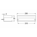 Jabonera repisa ERGOS 230 mm cobre cepillado - REPI01CUC 2