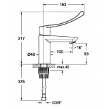 Monomando lavabo NEW FLY BREEAM cromo - 57A309676 2