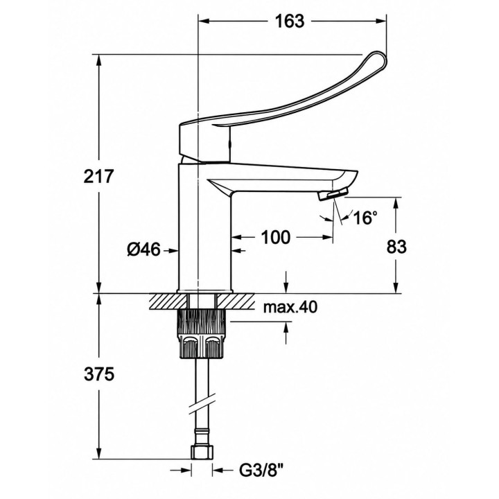 Monomando lavabo NEW FLY BREEAM cromo - 57A309676 2
