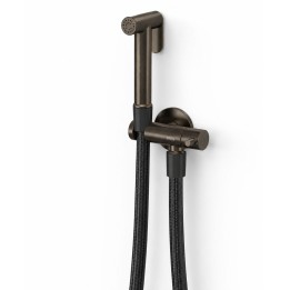 Monomando mural bidé WC TRES negro bronce - 24112350KMB 1