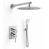 Kit monomando ducha empotrado 2-vías MAMMA MIA inox brillante - K8415123IX - Ramón Soler