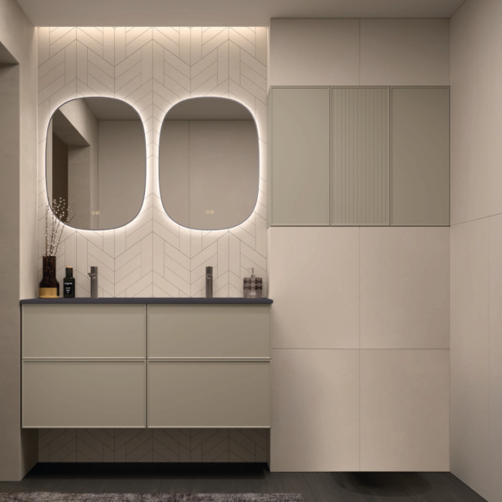 Mueble baño suspendido BLANCA configurable - Avila:Dos 4