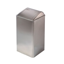 Papelera con tapa Mediclinics satinado 1