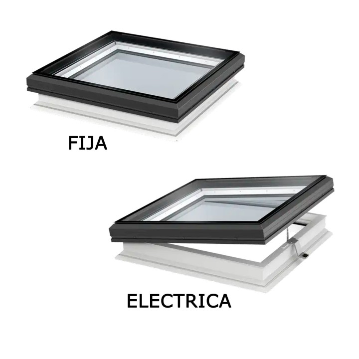 Ventana para cubierta plana VELUX ESTANDAR cúpula vidrio liso 1