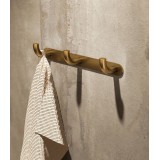 Percha triple PURE oro cepillado - CAP005-02/OC 2