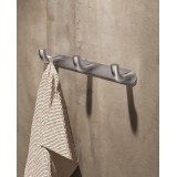 Percha triple PURE niquel cepillado - CAP005-02/NQ - Medimex