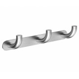 Percha triple PURE niquel cepillado - CAP005-02/NQ - Medimex