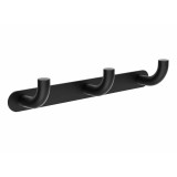 Percha triple PURE negro mate - CAP005-02/NG - Medimex
