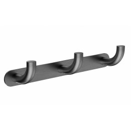 Percha triple PURE black gun metal - CAP005-02/BGM - Medimex