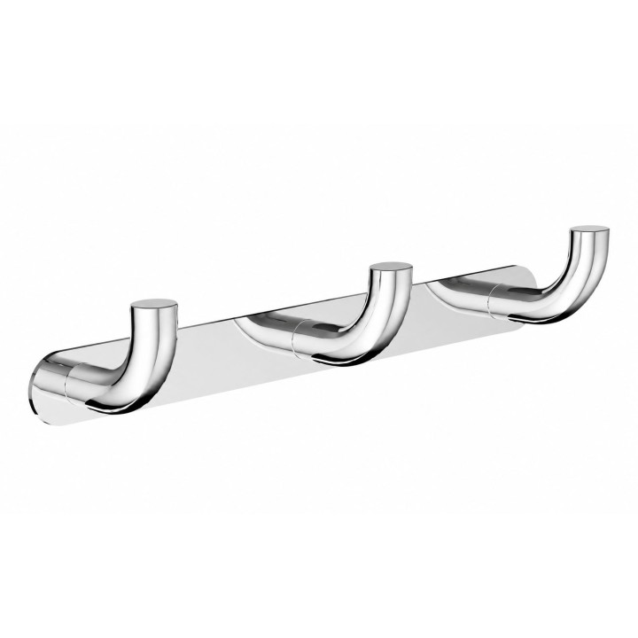 Percha triple PURE cromo - CAP005-02 - Medimex