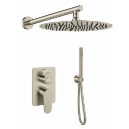 Kit monomando ducha empotrado 2-vías ALEXIA níquel cepillado - K3615022NC 1