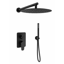Kit monomando ducha empotrado 2-vías ALEXIA negro mate- K3615022NM - Ramón Soler