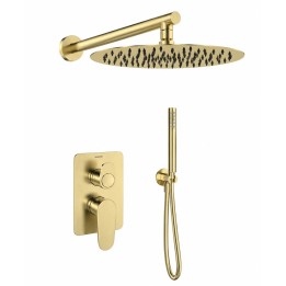 Kit monomando ducha empotrado 2-vías ALEXIA oro cepillado- K3615022OC - Ramón Soler