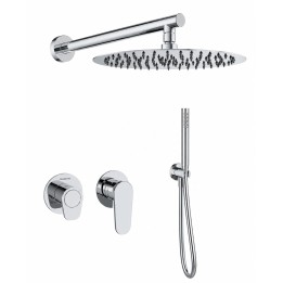 Kit monomando ducha empotrado 2-vías ALEXIA cromo - K361512H2 1
