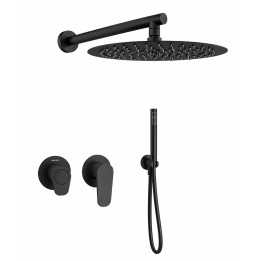 Kit monomando ducha empotrado 2-vías ALEXIA negro mate- K361512H2NM 1