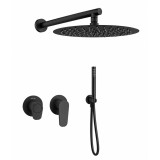 Kit monomando ducha empotrado 2-vías ALEXIA negro mate- K361512H2NM 1