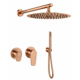 Kit monomando ducha empotrado 2-vías ALEXIA cobre cepillado - K361512H2CUC 1