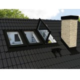 Ventana para tejado apertura lateral reversible FAKRO PWP PVC 4