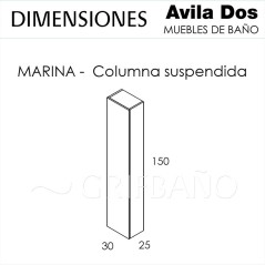 Columna suspendida MARINA - Avila:Dos