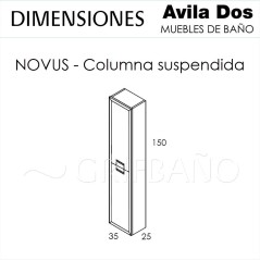 Columna suspendida NOVUS 2 CAJONES - Avila:Dos
