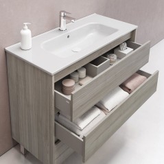 Mueble baño suspendido SANSA 2 cajones con lavabo - Royo Group