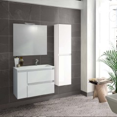 Mueble baño suspendido BOX 2C1P con lavabo integrado - Visobath