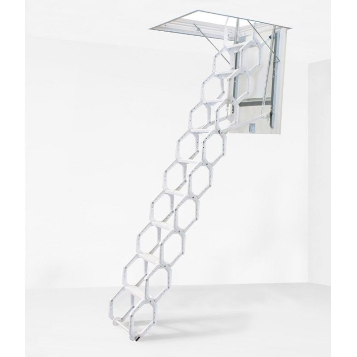 Escalera escamoteable de tijera metálica LX-LACADA - Maydisa 3