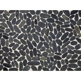 Malla Mosaico Piedra de Río MOS-206 Cortada Negro - Tercocer 1