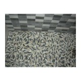 Malla Mosaico Piedra de Río MOS-208 Cortada Gris/Negro - Tercocer 2