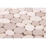 Malla Mosaico Piedra de Río MOS-217 Cortada Blanco/Sunset - Tercocer 1