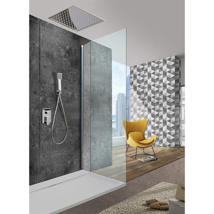 Rociador ducha IMEX cuadrado 30x30 cm. cromo - RDC003