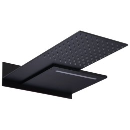 Rociador ducha cuadrado IMEX negro mate - RPS490NG