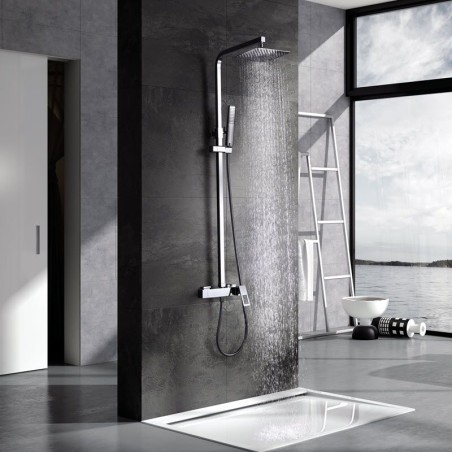 Conjunto monomando ducha SUECIA cromo - BDC032