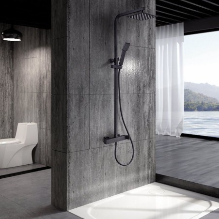 Conjunto monomando baño-ducha FIYI negro mate - BDF016-B/NG