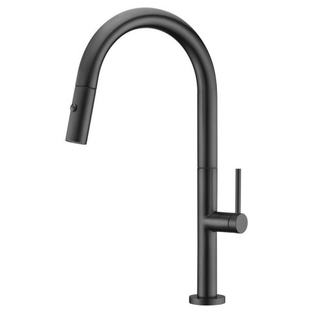 Monomando fregadero caño extraible SAMOA negro mate - GCE017/NG