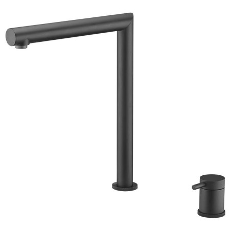 Monomando fregadero caño abatible ITACA negro mate - GCE018/NG