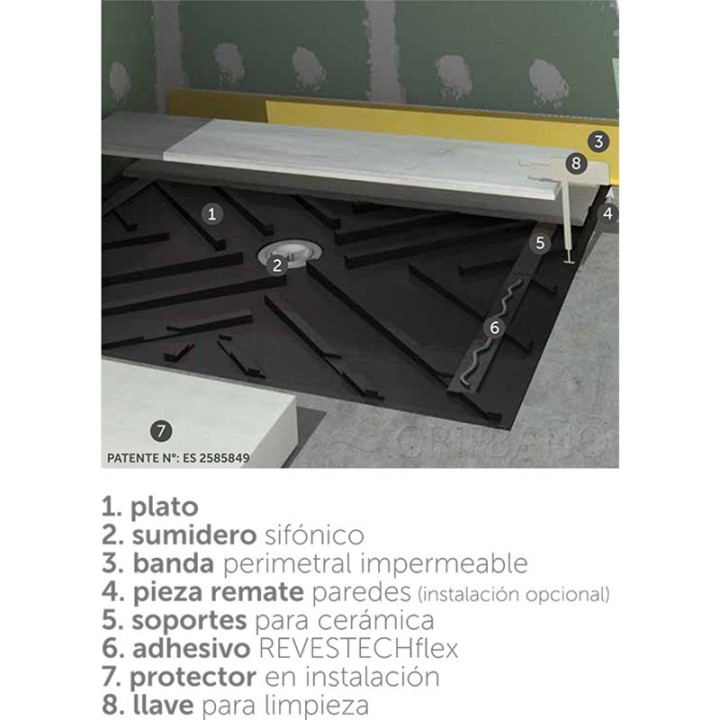 Plato de ducha invisible LEVEL - Revestech 8