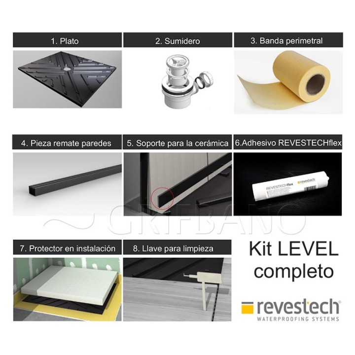 Plato de ducha invisible LEVEL - Revestech 7