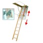 Escalera escamoteable deslizante de madera LDK - Fakro