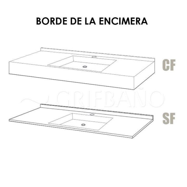 Lavabo integrado en encimera INTEGRA 2 CF - Acquabella 4