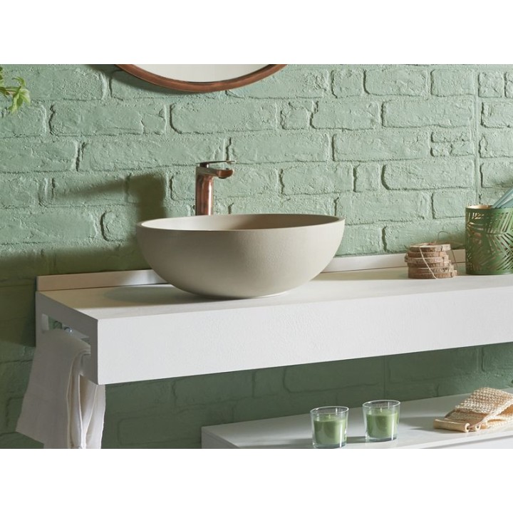 Lavabo resina sobre encimera Acquabella ON-TOP CIRCLE XL 2